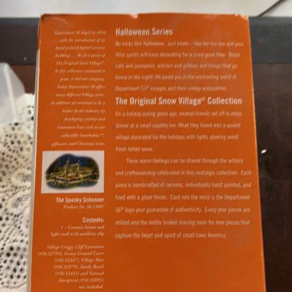 Department 56 The Spooky Schooner Halloween Snow Village - Picture 6 of 11